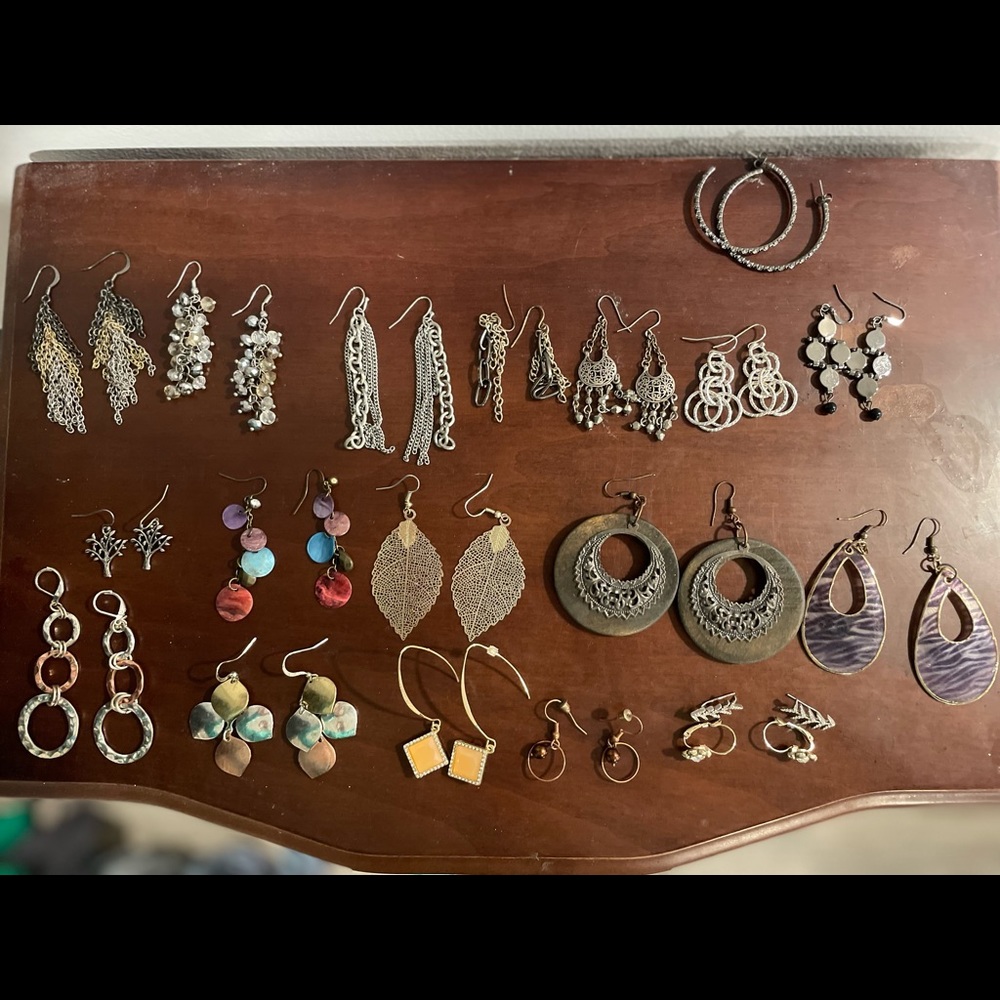 Lots and lots of earrings!
